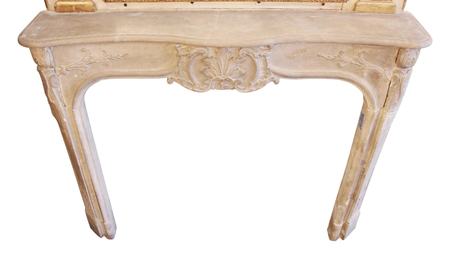 Antique French Carved Tan Limestone Fireplace Mantel 14 Antique French Carved Tan Limestone Fireplace Mantel - Image 12