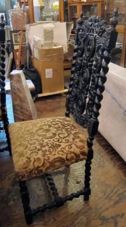 Set Of Four Carved Wood Dining Chairs 12 Set Of Four Carved Wood Dining Chairs -OGT Sale Store m225777 05