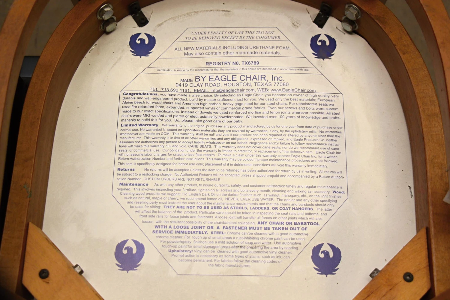 Single Wooden Dining Chair 10 Single Wooden Dining Chair - Image 8