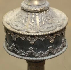 Antique Greek Revival Marble & Brass Lamp Table 24 Antique Greek Revival Marble & Brass Lamp Table -OGT Sale Store m226111 07