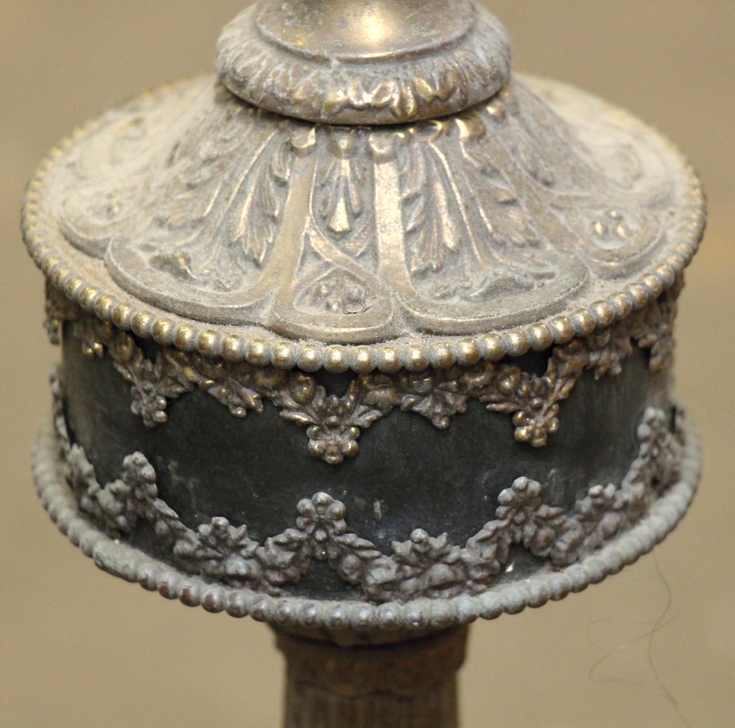 Antique Greek Revival Marble & Brass Lamp Table 9 Antique Greek Revival Marble & Brass Lamp Table - Image 7