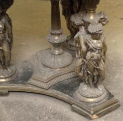 Antique Greek Revival Marble & Brass Lamp Table 29 Antique Greek Revival Marble & Brass Lamp Table -OGT Sale Store m226111 12