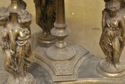 Antique Greek Revival Marble & Brass Lamp Table 31 Antique Greek Revival Marble & Brass Lamp Table -OGT Sale Store m226111 14