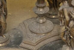 Antique Greek Revival Marble & Brass Lamp Table 32 Antique Greek Revival Marble & Brass Lamp Table -OGT Sale Store m226111 15