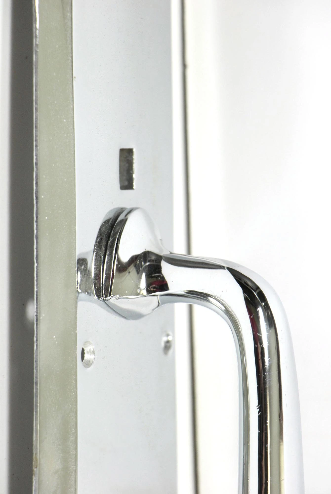 Vintage 19.875 In. Modern Chrome Door Pull 7 Vintage 19.875 In. Modern Chrome Door Pull - Image 5