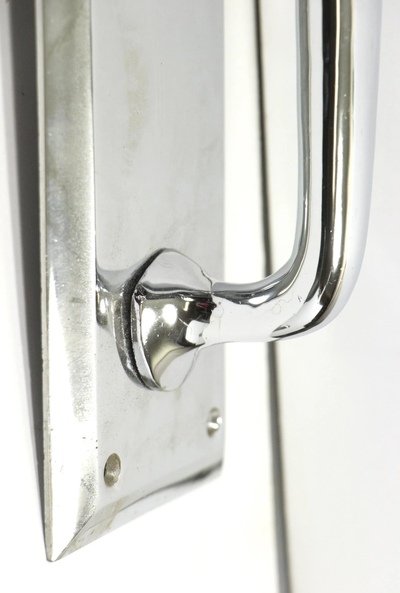 Vintage 19.875 In. Modern Chrome Door Pull 8 Vintage 19.875 In. Modern Chrome Door Pull - Image 6