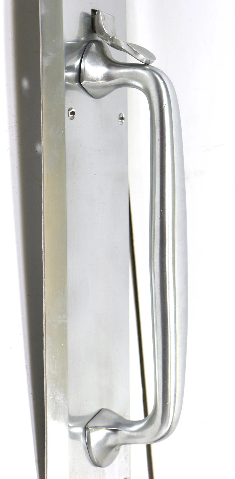 Vintage 20 In. Modern Chrome Plated Commercial Door Pull 8 Vintage 20 In. Modern Chrome Plated Commercial Door Pull - Image 6