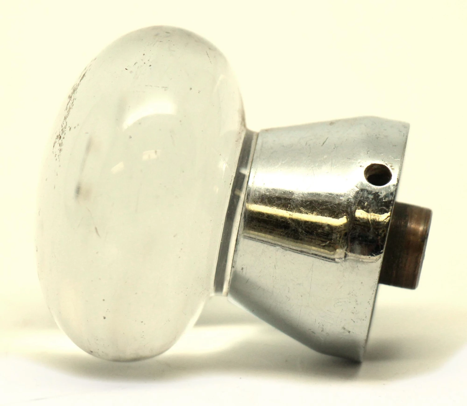 Pair Of Vintage 2.25 In. Fixed Base Glass Drawer Cabinet Knobs 6 Pair Of Vintage 2.25 In. Fixed Base Glass Drawer Cabinet Knobs - Image 4