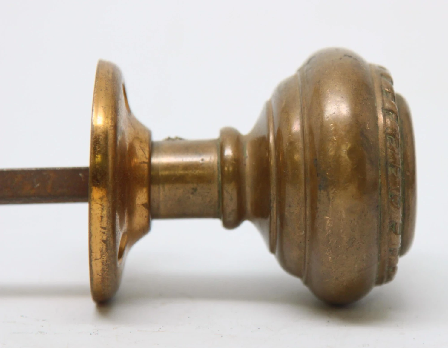 Braided Bronze Knob Set With Rosette 6 Braided Bronze Knob Set With Rosette - Image 4