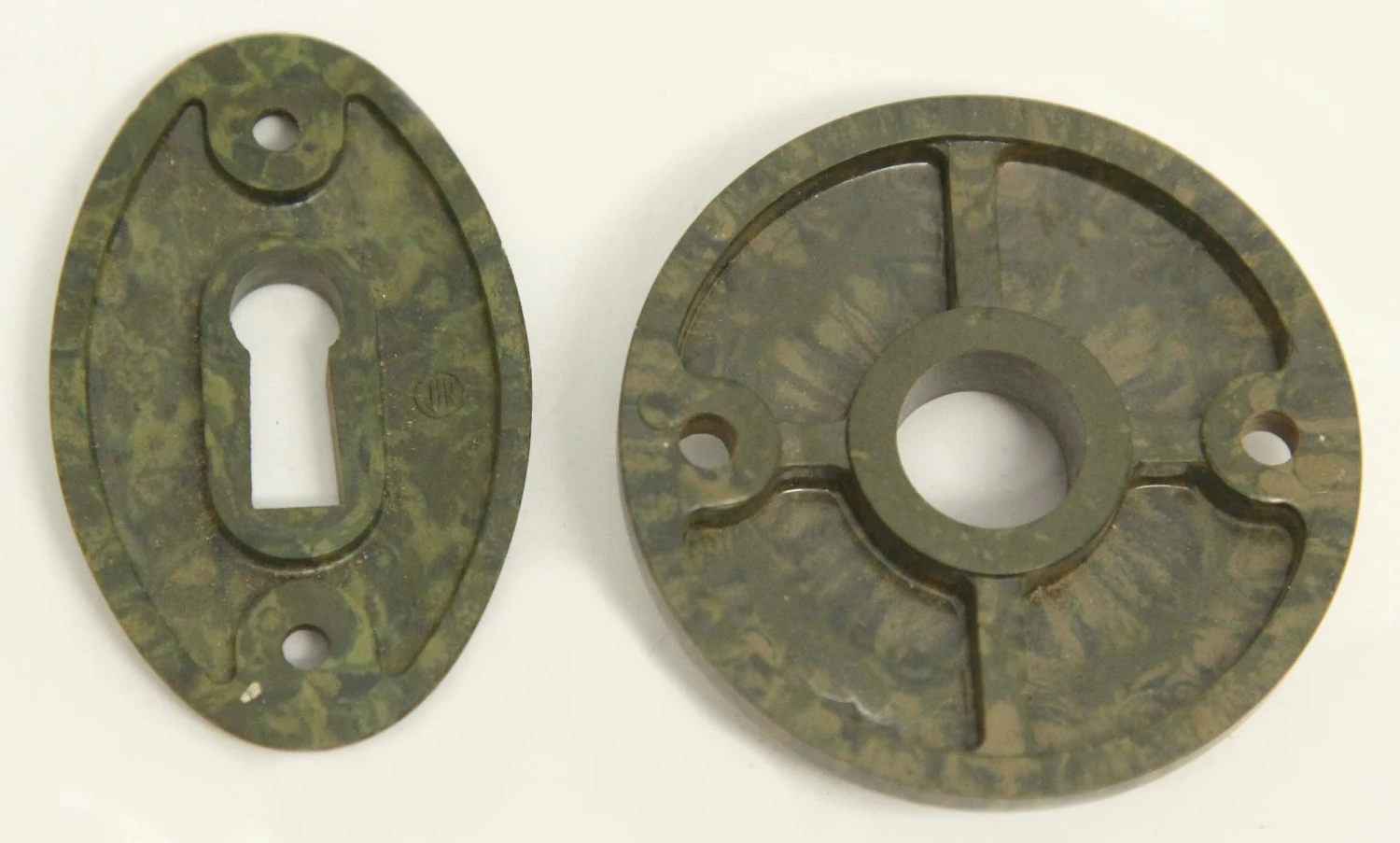 Bakelite Matching Rosette & Keyhole Cover 6 Bakelite Matching Rosette & Keyhole Cover - Image 4