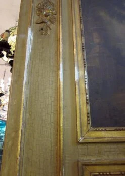 Antique Victorian Over Mantel Mirror With Painting 13 Antique Victorian Over Mantel Mirror With Painting -OGT Sale Store m228503 06