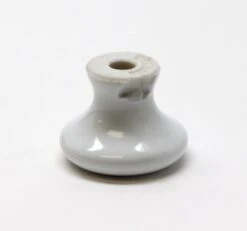 Vintage White Round Ceramic 1.25 In. Drawer Cabinet Knob 9 Vintage White Round Ceramic 1.25 In. Drawer Cabinet Knob -OGT Sale Store m228525a 04