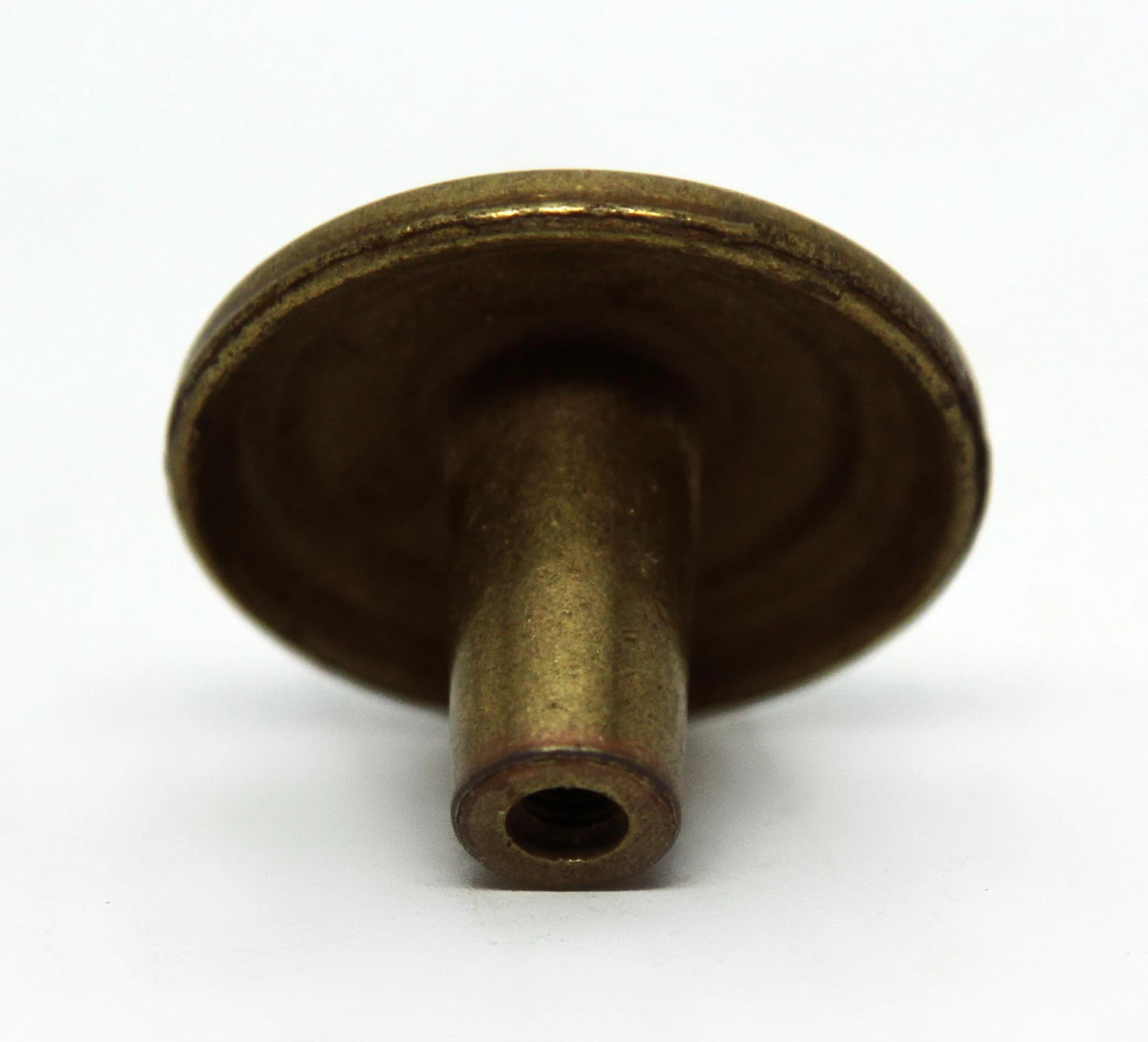 Vintage 1.25 In. Brass Concentric Drawer Cabinet Knob 6 Vintage 1.25 In. Brass Concentric Drawer Cabinet Knob - Image 4