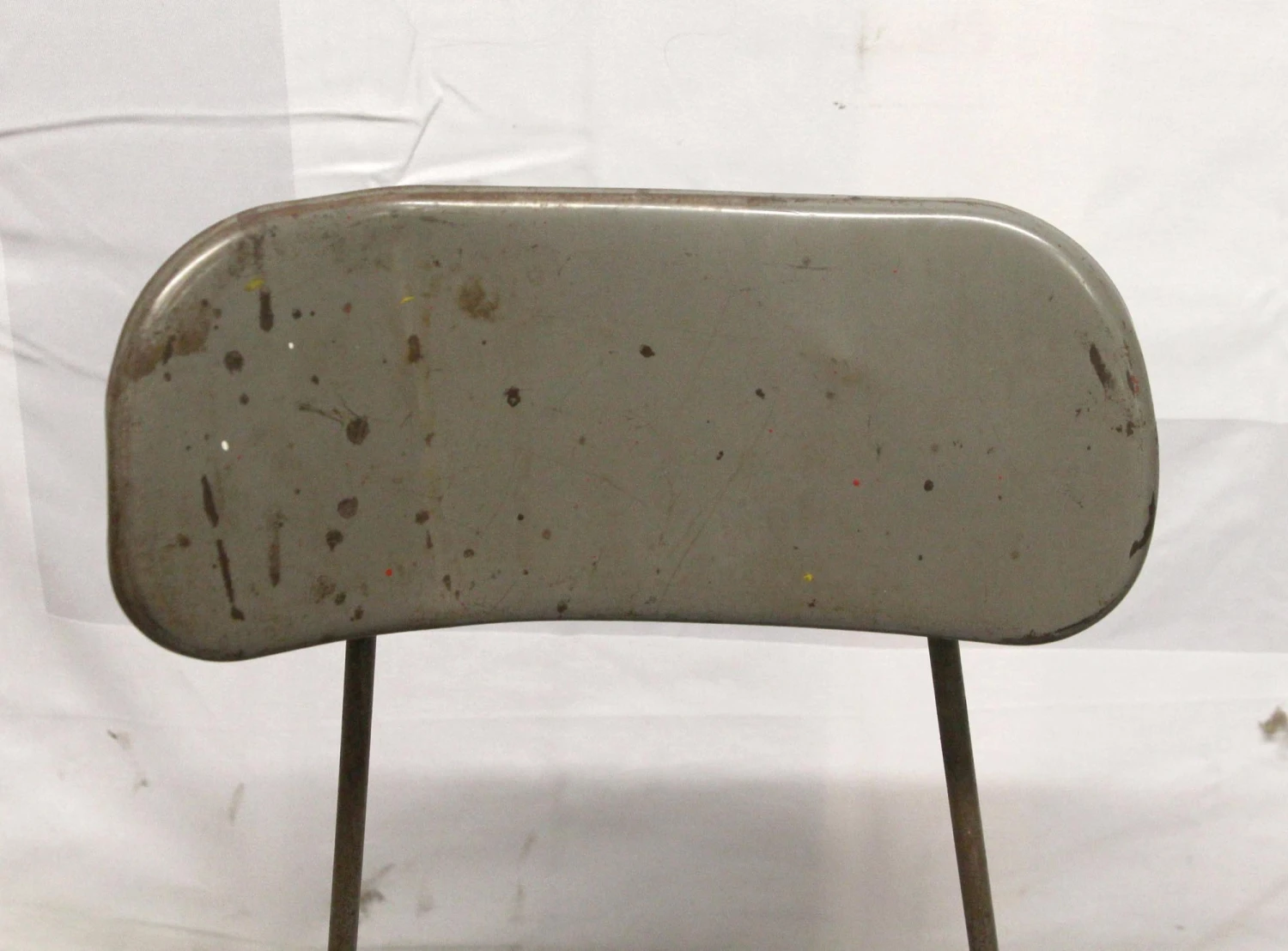 Reclaimed Gray Metal Counter Stool 6 Reclaimed Gray Metal Counter Stool - Image 4