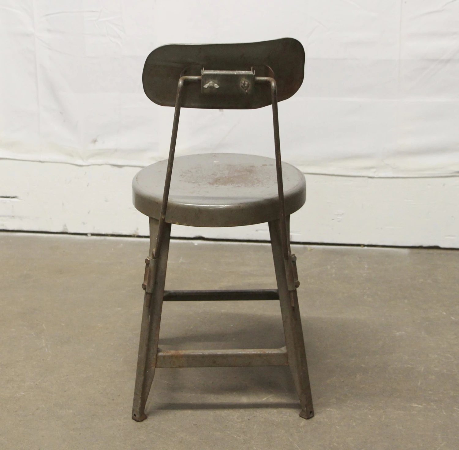 Reclaimed Gray Metal Counter Stool 8 Reclaimed Gray Metal Counter Stool - Image 6