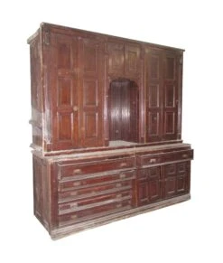 Antique Chestnut Vestment Cabinet Great For Map -OGT Sale Store m229136 04