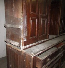 Antique Chestnut Vestment Cabinet Great For Map -OGT Sale Store m229136 06