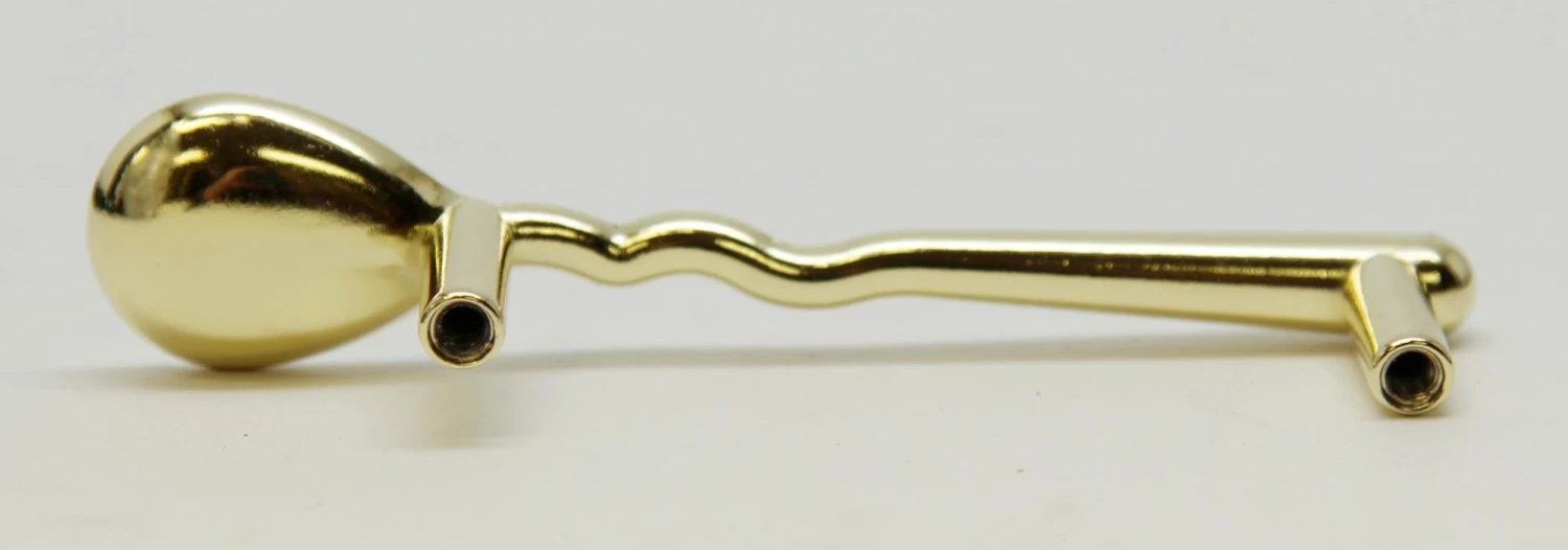 Set Of 10 Polished Brass Spoon Shaped Cabinet Pulls 6 Set Of 10 Polished Brass Spoon Shaped Cabinet Pulls - Image 4