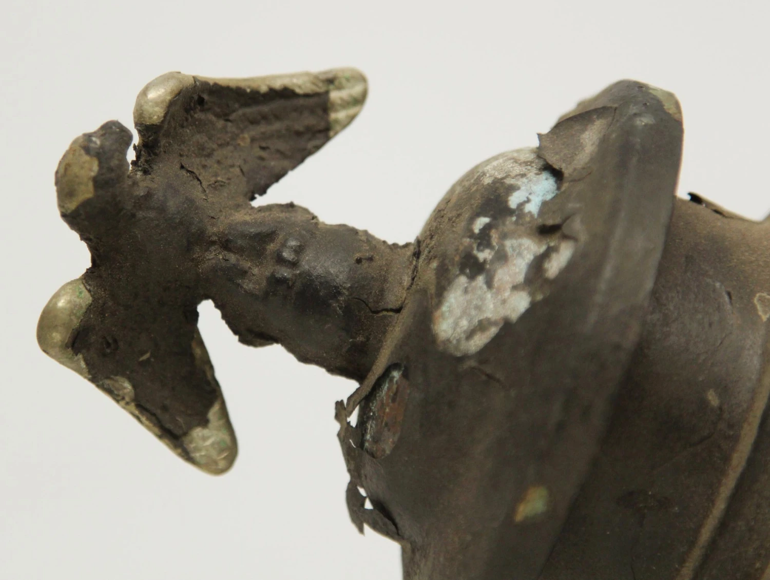 Vintage Federal Exterior Copper Sconce With Eagle Finial 7 Vintage Federal Exterior Copper Sconce With Eagle Finial - Image 6