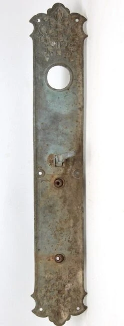 Antique 18.25 In. Victorian Floral Bronze Door Pull -OGT Sale Store m230977 06