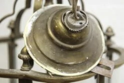 Vintage 3 Light Clear Glass Brass Ceiling Lantern 14 Vintage 3 Light Clear Glass Brass Ceiling Lantern -OGT Sale Store m231063 05