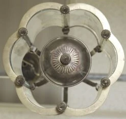 Vintage 3 Light Clear Glass Brass Ceiling Lantern 17 Vintage 3 Light Clear Glass Brass Ceiling Lantern -OGT Sale Store m231063 08