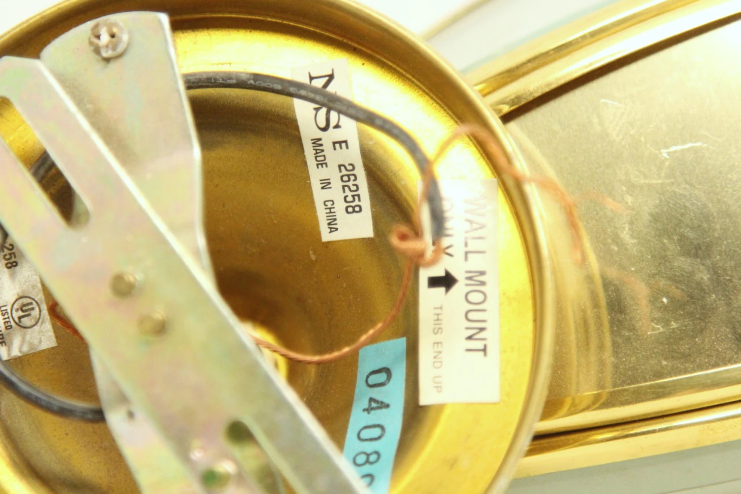 Modern Polish Brass Exterior Wall Sconce 6 Modern Polish Brass Exterior Wall Sconce - Image 4