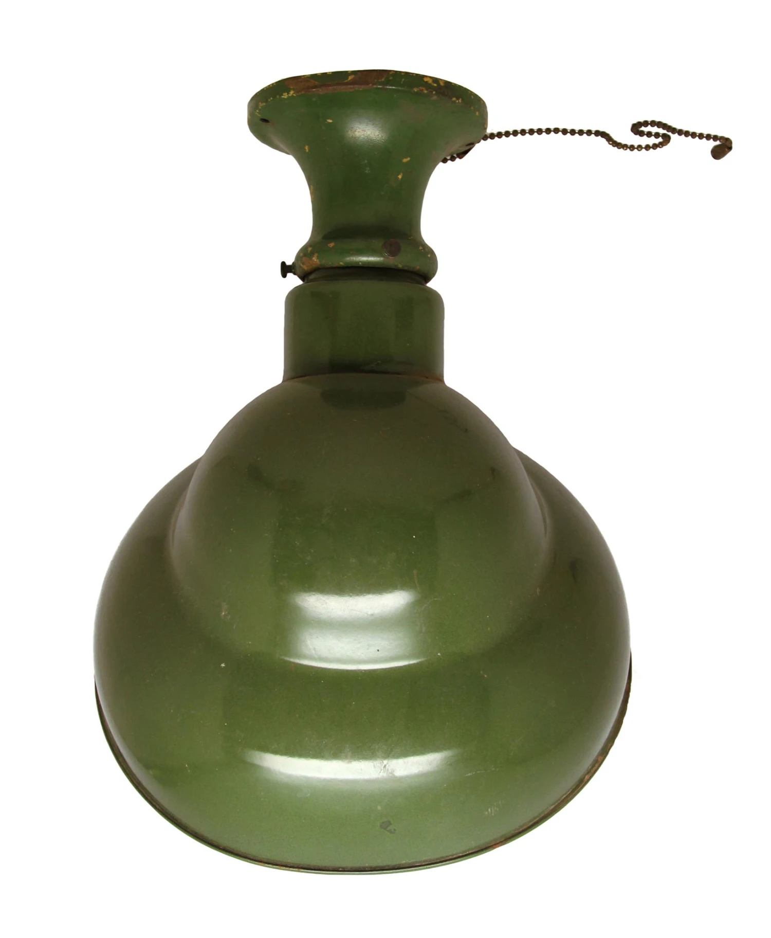 Vintage Green Steel Angled Shade Flush Mount Light 7 Vintage Green Steel Angled Shade Flush Mount Light - Image 5