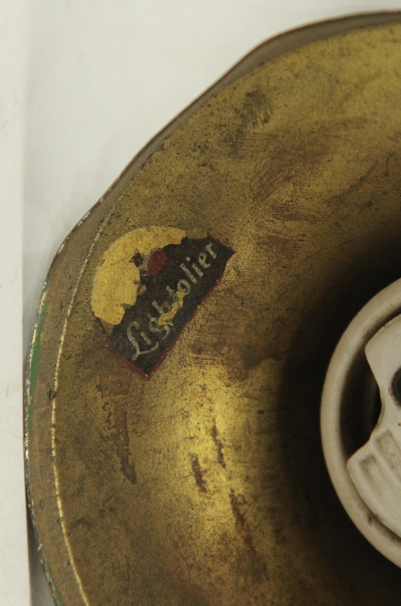 Vintage Green Steel Angled Shade Flush Mount Light 8 Vintage Green Steel Angled Shade Flush Mount Light - Image 6