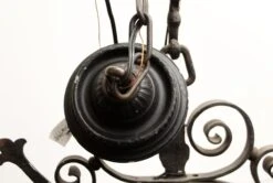 Antique Colonial Forged Iron 6 Light Chandelier 14 Antique Colonial Forged Iron 6 Light Chandelier -OGT Sale Store m231366 06