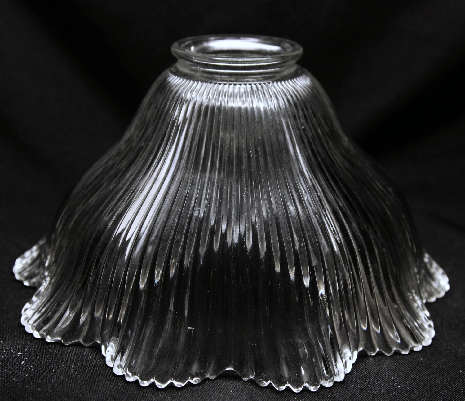 Custom Antique Holophane 7.75 In. Clear Glass Pendant Light 8 Custom Antique Holophane 7.75 In. Clear Glass Pendant Light - Image 6