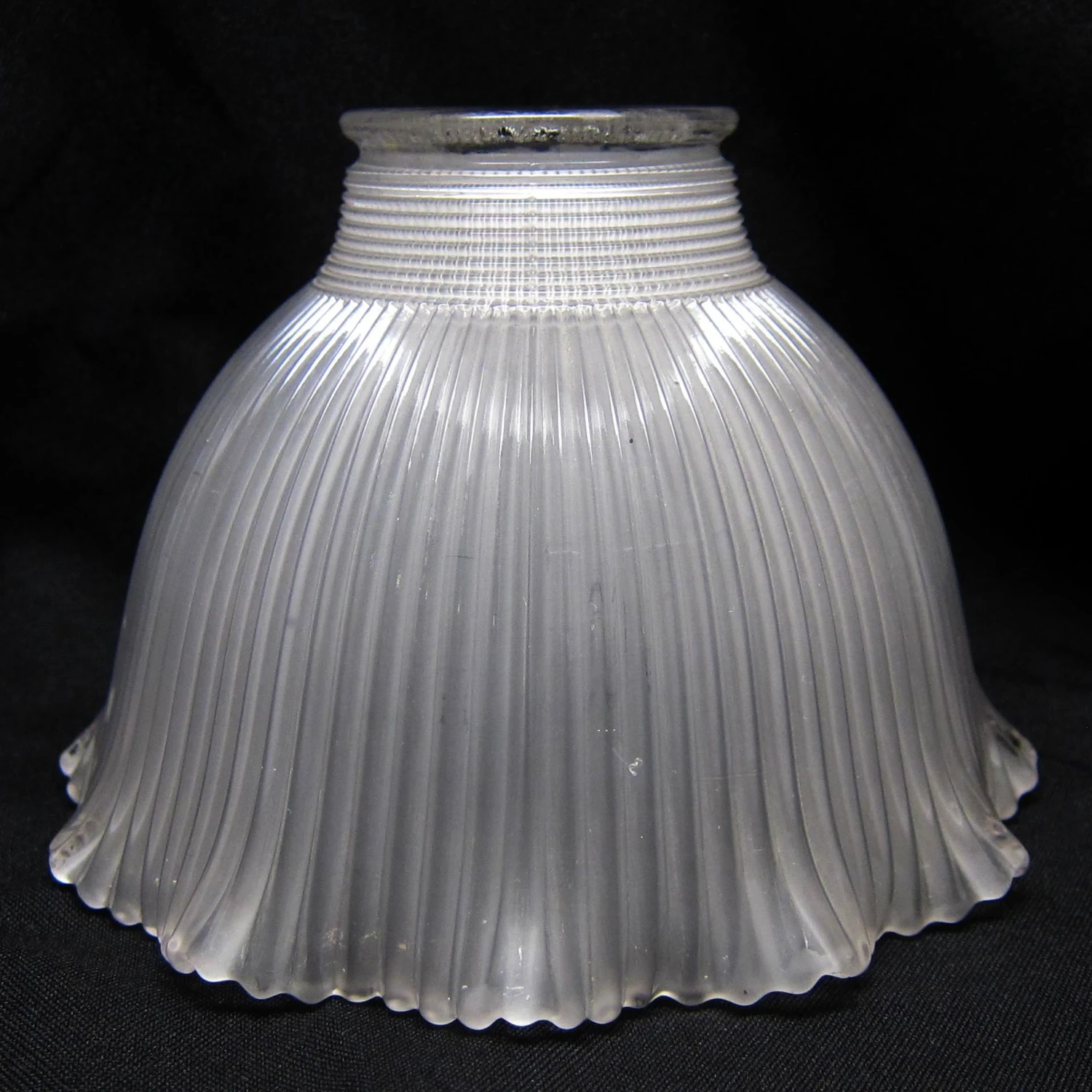 Custom 1920s 6 In. Holophane Glass Pendant Light 6 Custom 1920s 6 In. Holophane Glass Pendant Light - Image 4