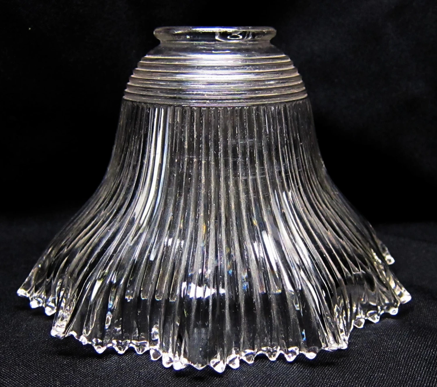 Custom Antique Holophane 5.625 In. Glass Pendant Light 6 Custom Antique Holophane 5.625 In. Glass Pendant Light - Image 4