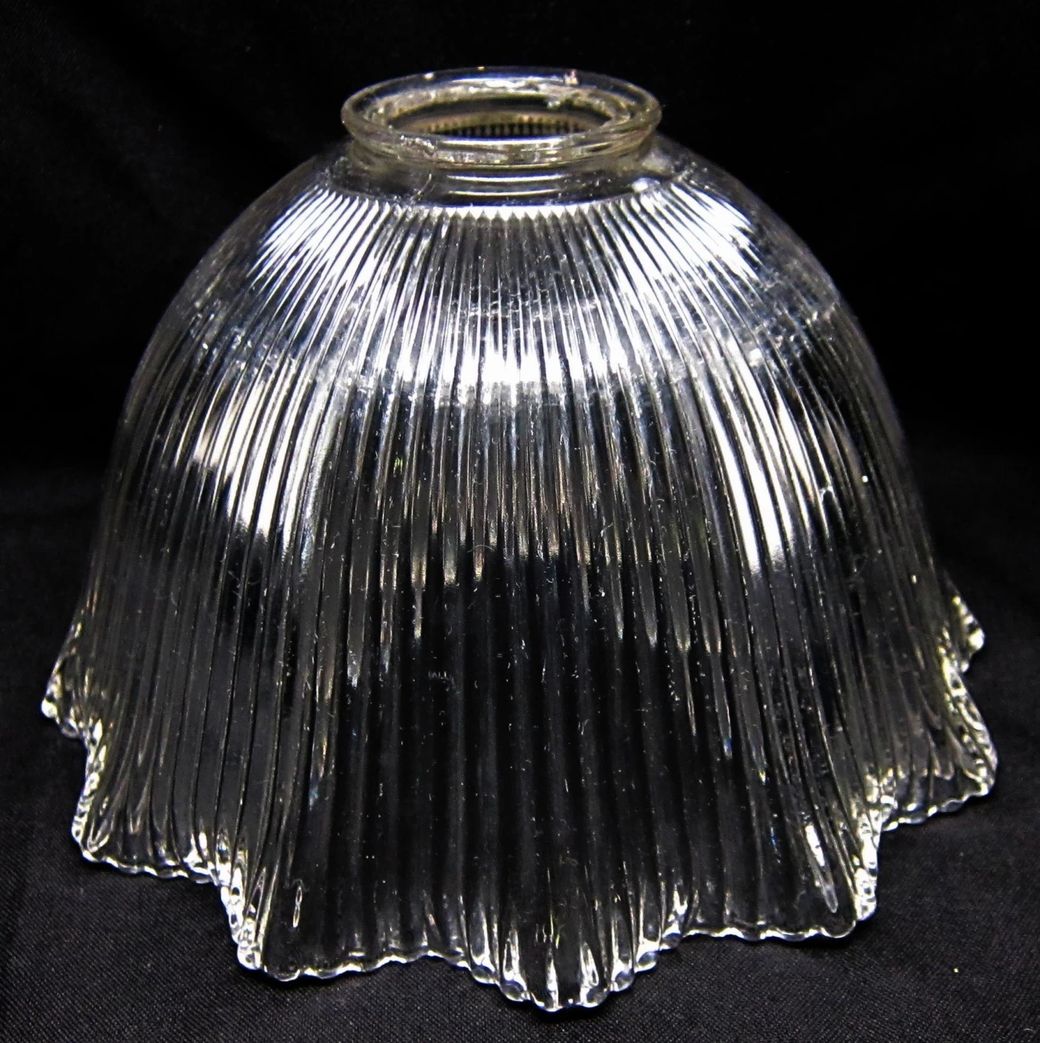 Custom 1920s Holophane 7.75 In. Glass Shade Pendant Light 6 Custom 1920s Holophane 7.75 In. Glass Shade Pendant Light - Image 4