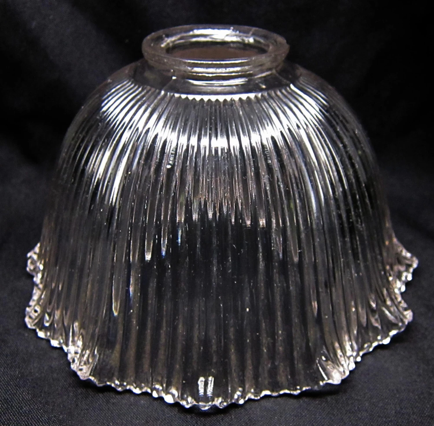 Custom 1920 Holophane 7 In. Clear Glass Pendant Light 6 Custom 1920 Holophane 7 In. Clear Glass Pendant Light - Image 4