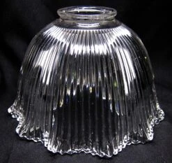 Custom 1920s Clear Holophane 6.875 In. Glass Pendant Light -OGT Sale Store m232170 04