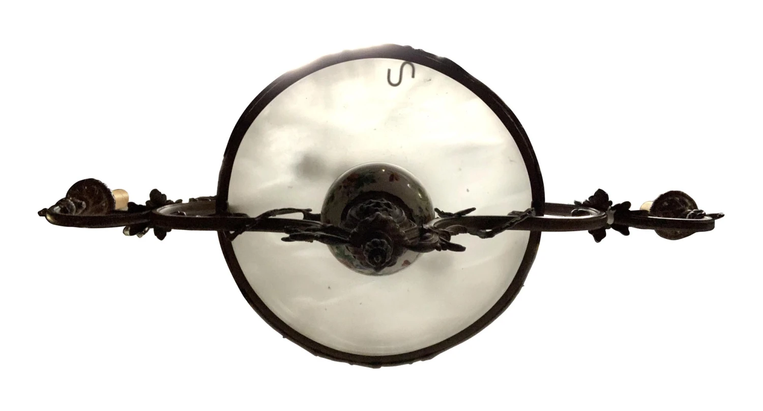 Antique Victorian 2 Arm Bronze Gas Light 12 Antique Victorian 2 Arm Bronze Gas Light - Image 10