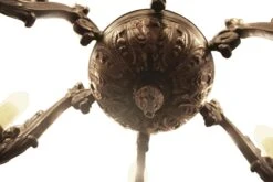 Victorian Bronze 6 Arm Seahorse Motif Chandelier 12 Victorian Bronze 6 Arm Seahorse Motif Chandelier -OGT Sale Store m232627 04