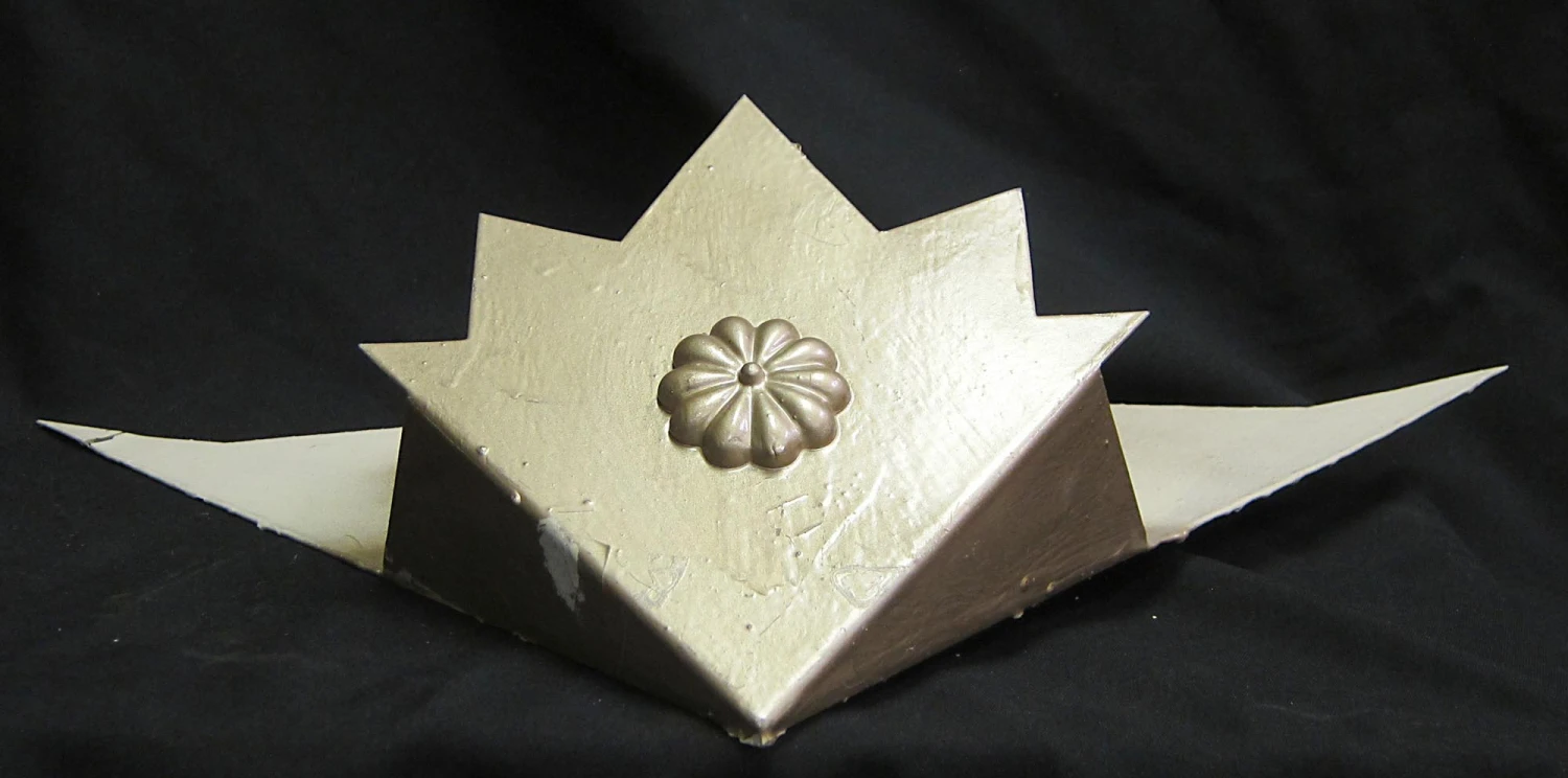 Art Deco Painted Floral Burst Wall Sconce 7 Art Deco Painted Floral Burst Wall Sconce - Image 5