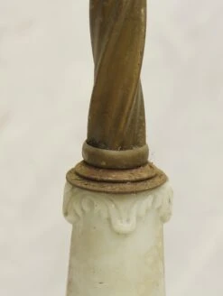 Antique 60 In. French White Marble Accented Cast Iron Floor Lamp 20 Antique 60 In. French White Marble Accented Cast Iron Floor Lamp -OGT Sale Store m233362 08