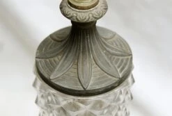 Victorian Clear Glass Bronze & Marble Table Lamp 14 Victorian Clear Glass Bronze & Marble Table Lamp -OGT Sale Store m233369 04