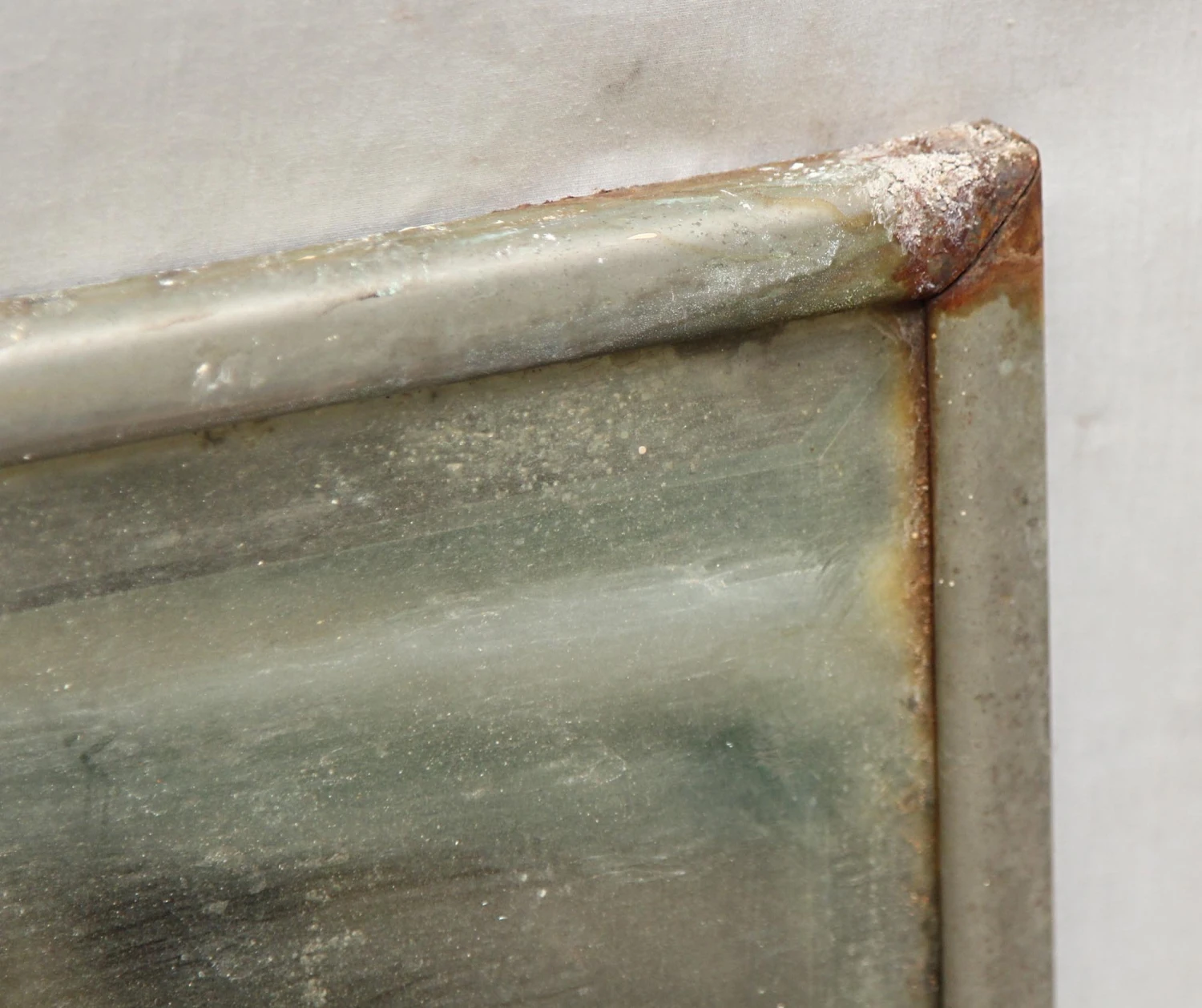 Nickel Framed Distressed Mirror 6 Nickel Framed Distressed Mirror - Image 4