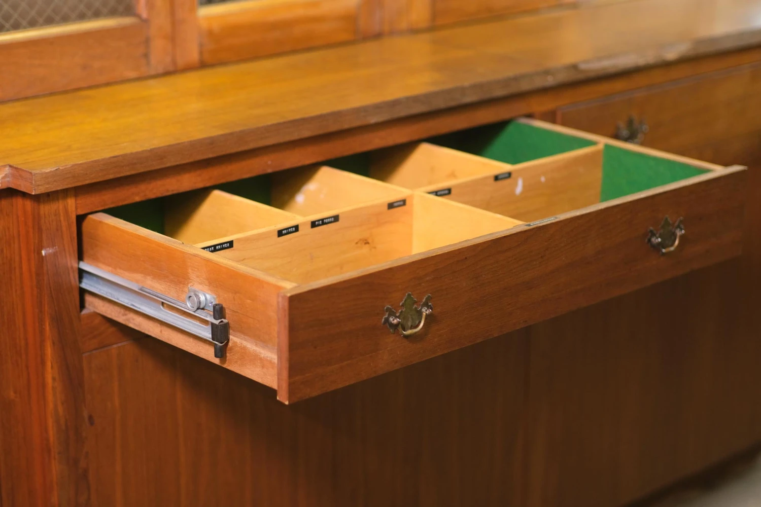 1960s Walnut Veneer 12 Ft. X 7 Ft. Storage Cabinet 11 1960s Walnut Veneer 12 Ft. X 7 Ft. Storage Cabinet - Image 9