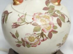 Vintage Hand Painted Oriental Floral Brass Base Table Lamp 17 Vintage Hand Painted Oriental Floral Brass Base Table Lamp -OGT Sale Store m234023 06