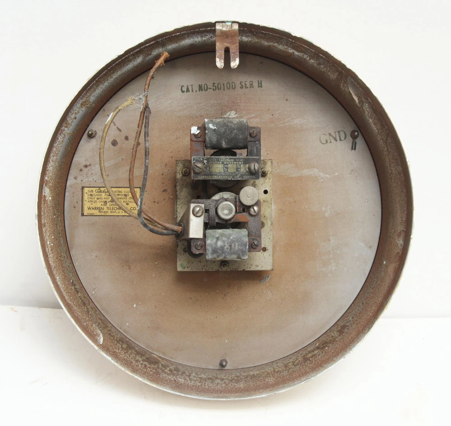 Vintage Painted Telechron Clock 5 Vintage Painted Telechron Clock - Image 4