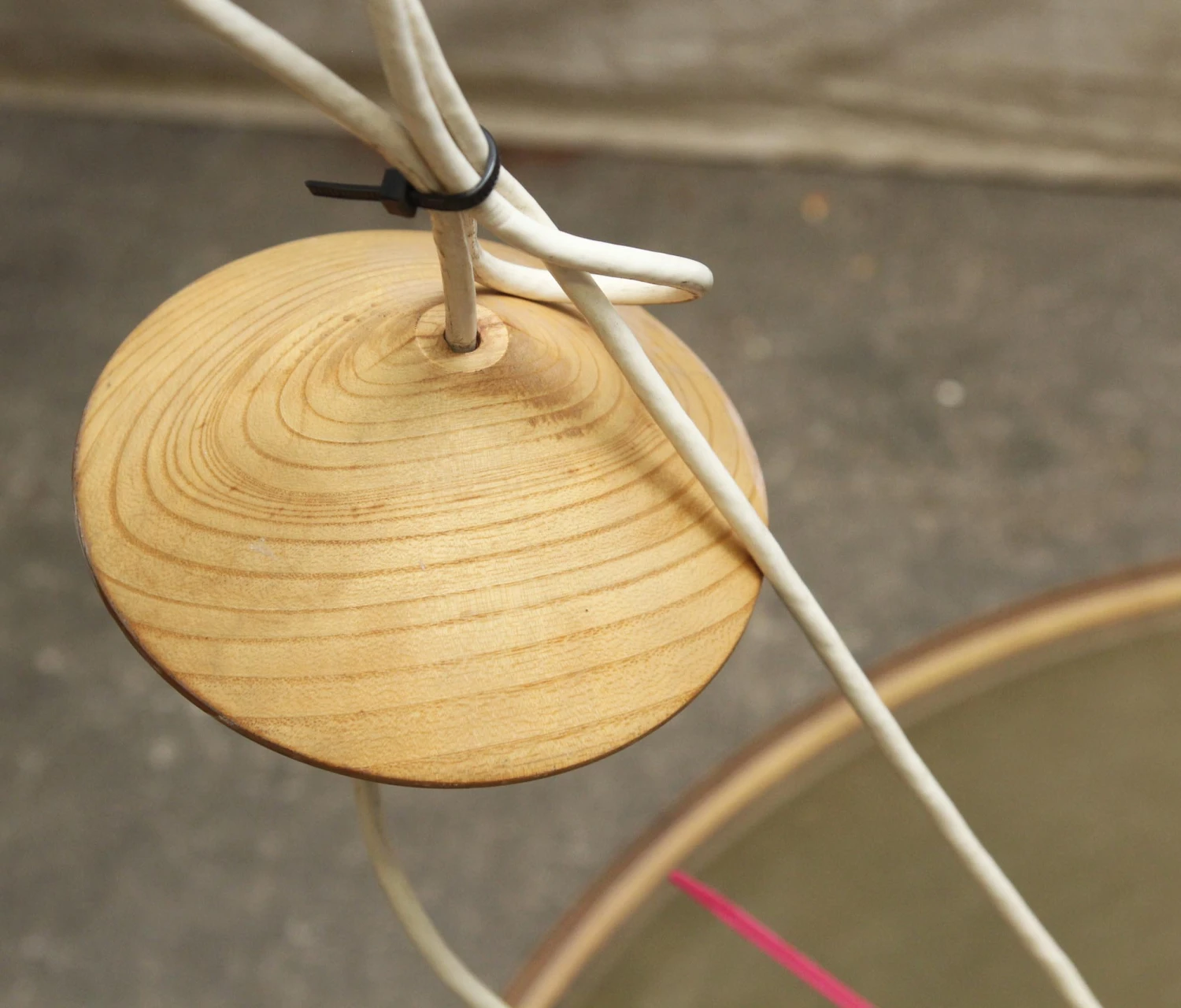 Mid Century Large Round 33.5 In. Pendant Light 7 Mid Century Large Round 33.5 In. Pendant Light - Image 5