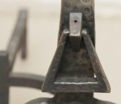 Pair Of Black Hammered Andirons 13 Pair Of Black Hammered Andirons -OGT Sale Store m235953 05