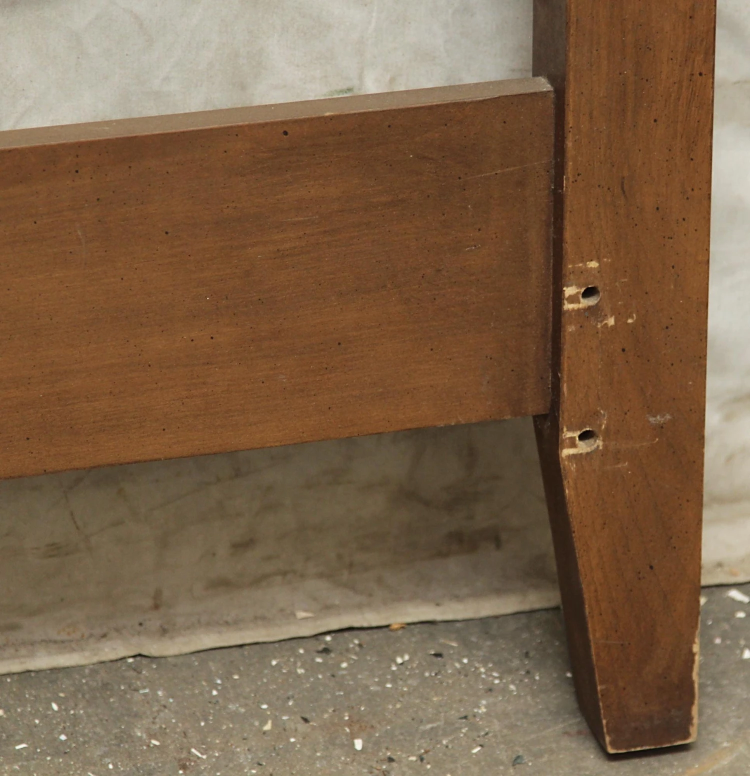 Twin Wood Mid Century Headboard 6 Twin Wood Mid Century Headboard - Image 4