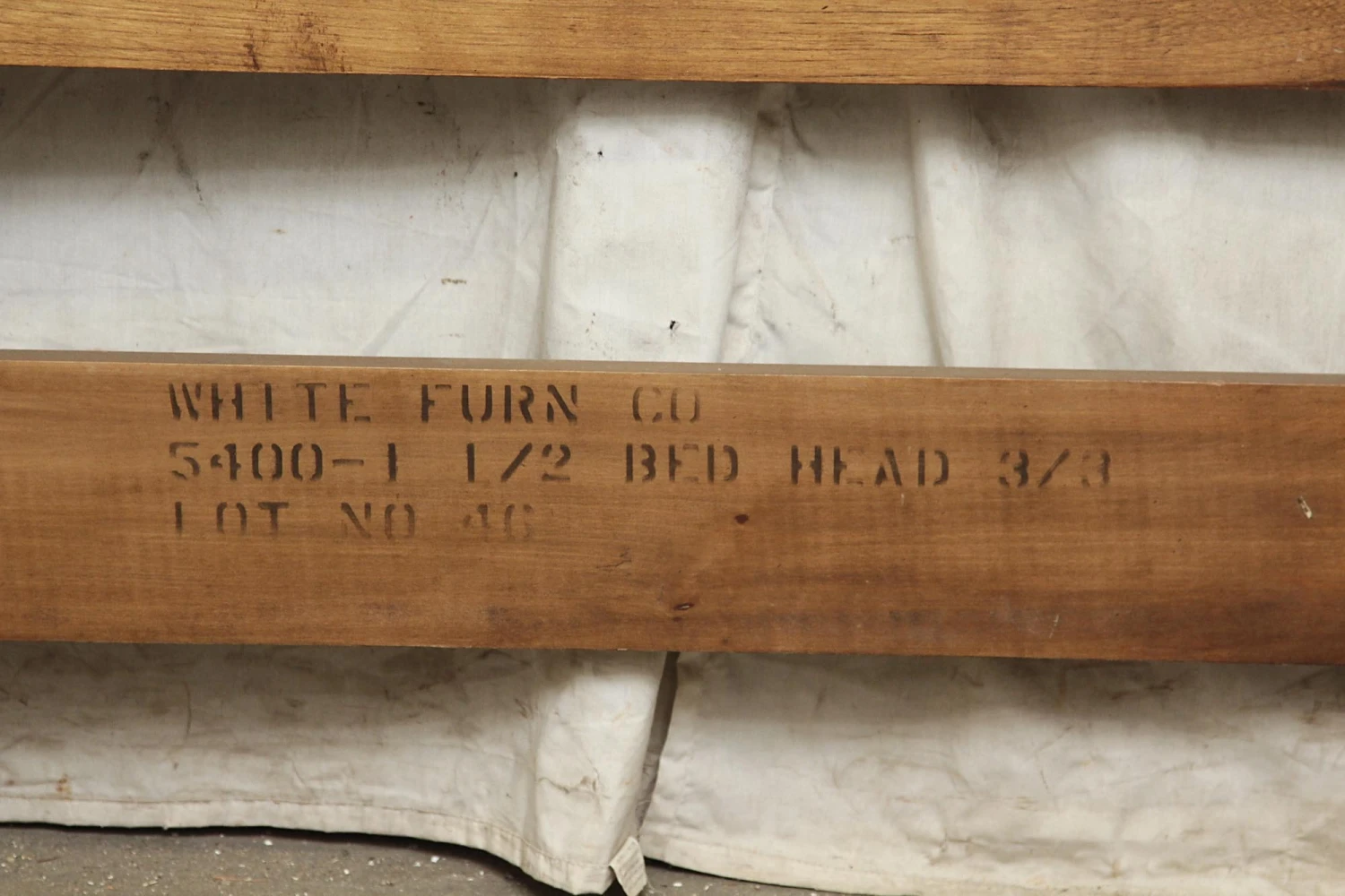 Twin Wood Mid Century Headboard 8 Twin Wood Mid Century Headboard - Image 6