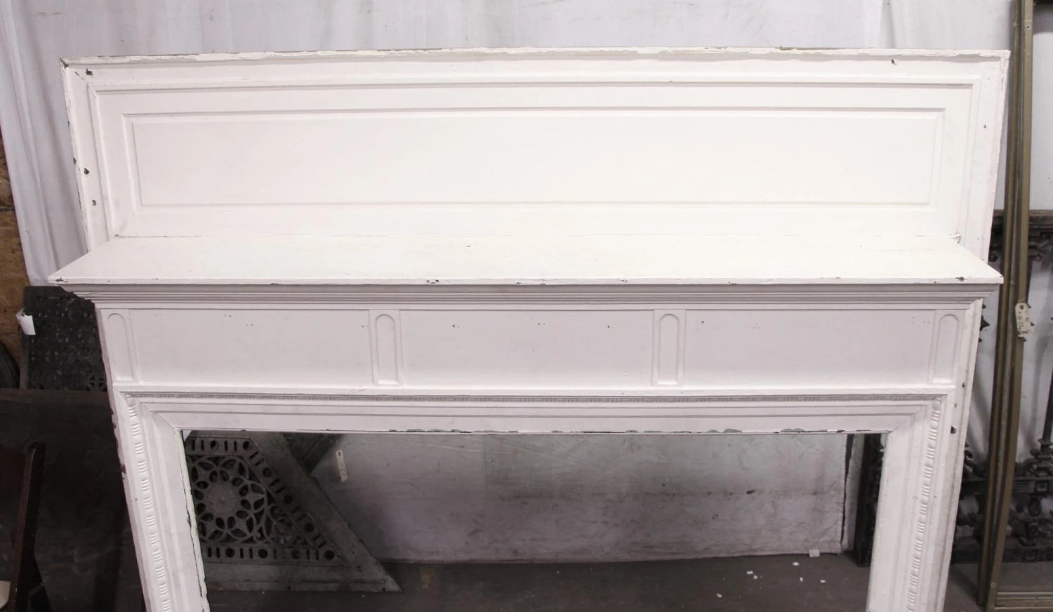 Oak Straight Line With Egg & Dart Wood Mantel 7 Oak Straight Line With Egg & Dart Wood Mantel - Image 5